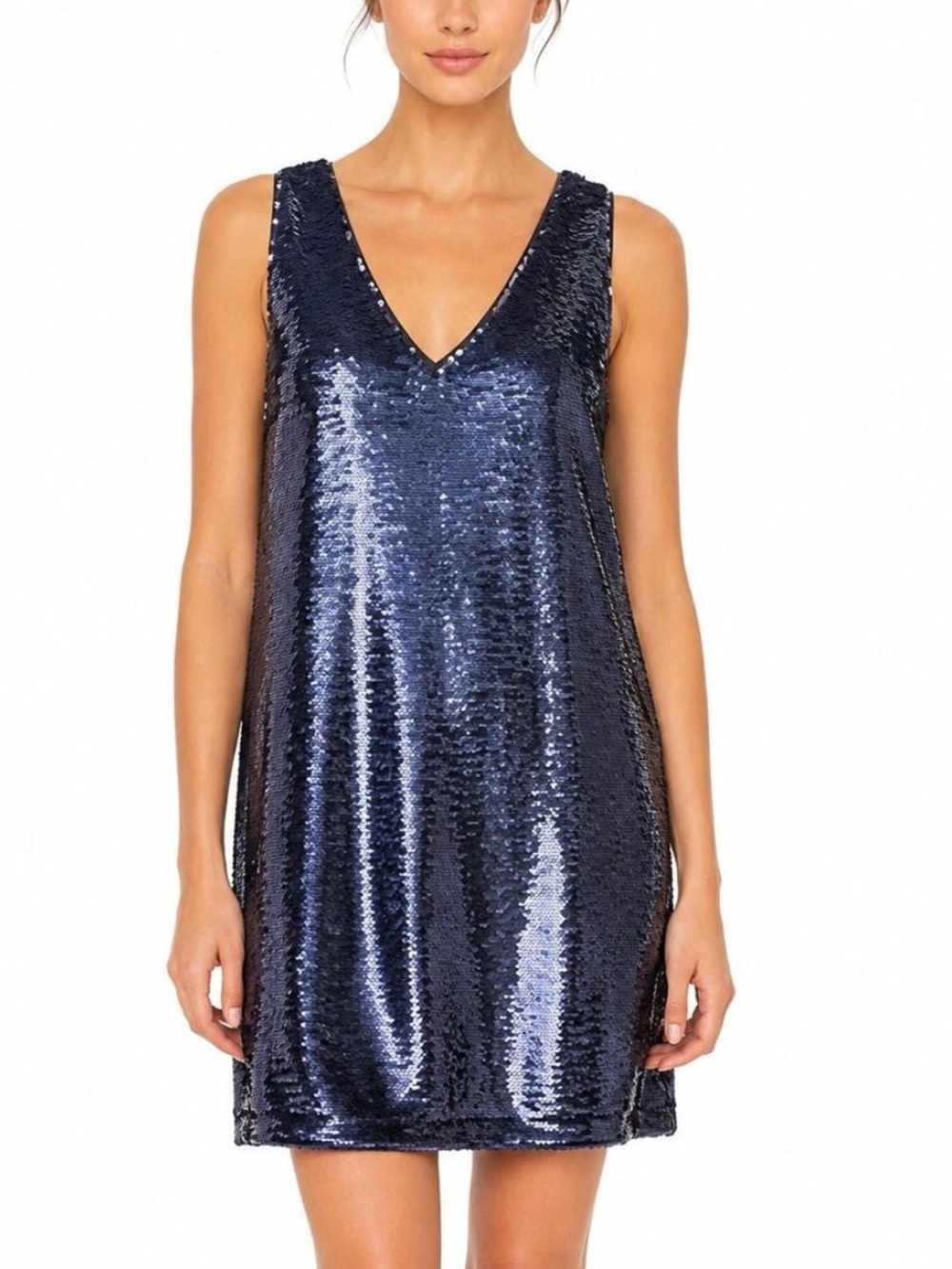 Rebecca Minkoff Navy Sequin Mini Dress